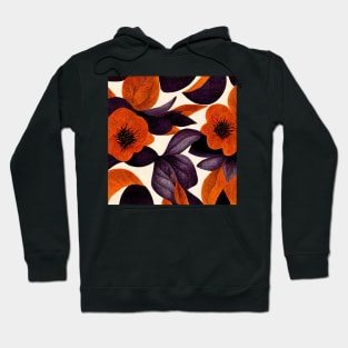 Vintage looking wallpaper with rich colors of purple and orange. Hoodie